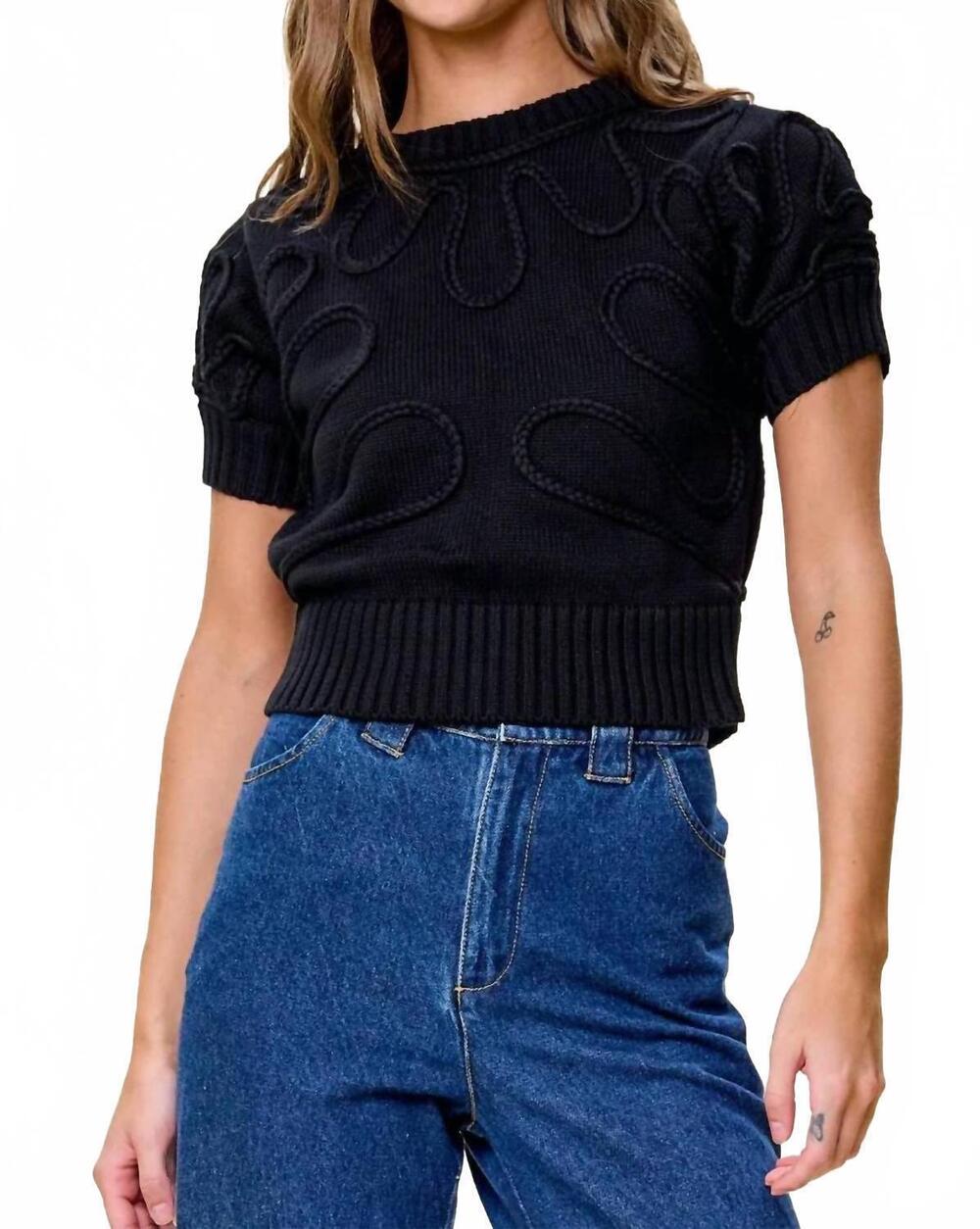 NEW CLEOBELLA tammy sweater in black